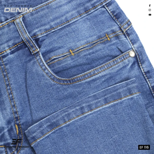 Premium Denim Jeans Pant - (Light Blue) - EF-116 - Image 3