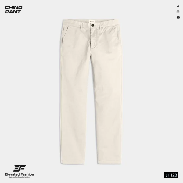 Elevated Fashion Gabardine Pant - (Cream) - EF123 - Image 2