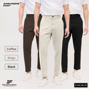Premium  Gabardine Pant- Combo of 3 - (Coffee, Beige & Black) - EF-144/145/147
