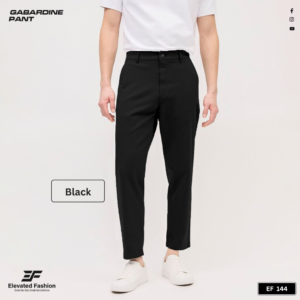 Premium Gabardine Pant - (Black) - EF-144