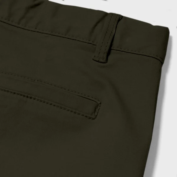 Premium  Gabardine Pant - (Deep Olive) - EF-124 - Image 2
