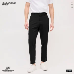 Premium  Gabardine Pant - (Black) - EF-125