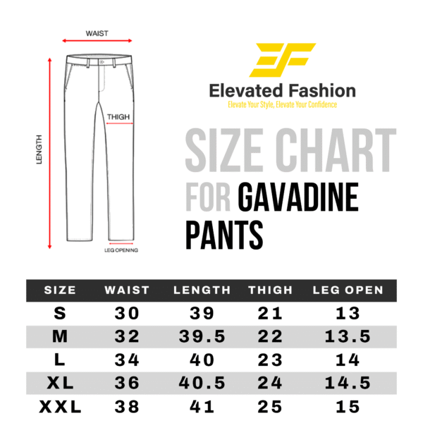 Premium  Gabardine Pant - (Deep Olive) - EF-124 - Image 5