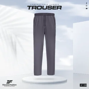 Premium Cotton Trouser- (Dark Gray) - EF108