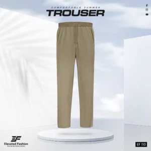 Premium Cotton Trouser- (Dark Beige) - EF110