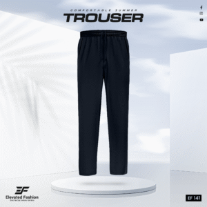 Premium Cotton Trouser- (Navy Blue) - EF141