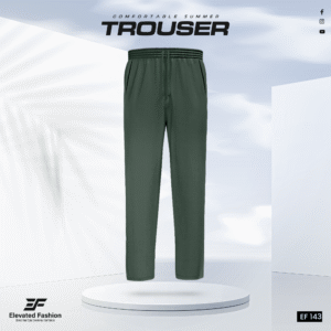 Premium Cotton Trouser- (Deep Olive) - EF143