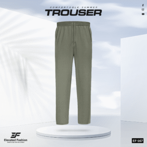 Premium Cotton Trouser- (Olive Green) - EF167