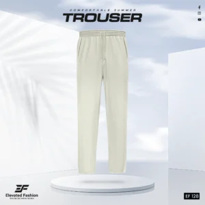 Premium Cotton Trouser- (Off White) - EF-128