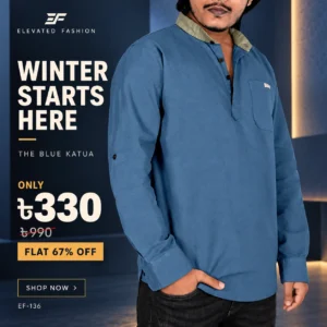 Premium Quality Katua - (Navy Blue) - EF-136