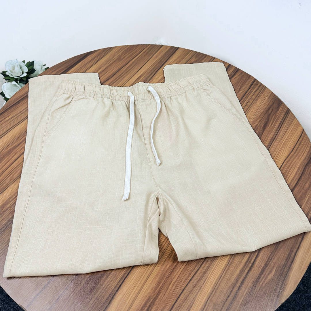 Premium Cotton Trouser- (Off White) - EF-128 - Image 2