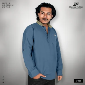 Premium Quality Katua - (Navy Blue) - EF-136