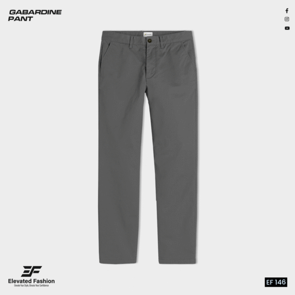 Elevated Fashion Gabardine Pant - (Gray) - EF-146 - Image 2