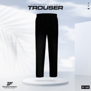 Premium Cotton Trouser- (Black) - EF162