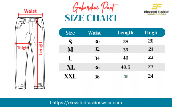 Elevated Fashion Gabardine Pant - (Deep Ash) - EF-148 - Image 3