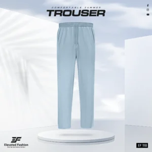 Premium Cotton Trouser- (Sky Blue) - EF118