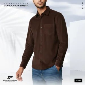 Premium Cord Shirt - (Coffee) - EF184