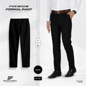 Premium Formal Pant - (Black) - EF176