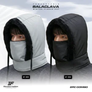Combo of Balaclava Winter Hat - 2 Pcs - (Black & Black) - EF-204/204