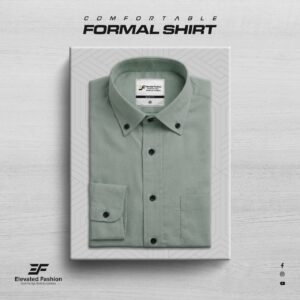 Premium Full Sleeve Formal Shirt - (Dark Paste) - FSF-01