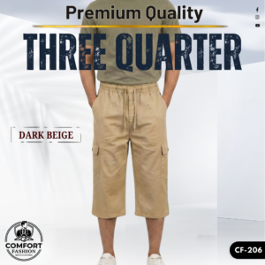 Premium Three Quarter Pant  -  (Dark Beige)  -  CF-206