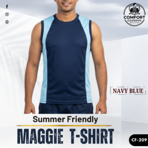 Premium Maggie T-shirt  -  (Navy Blue)  -  CF-209