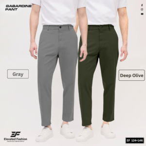 Premium Gabardine Pant- Combo of 2 - (Deep Olive & Gray) - EF-124/146